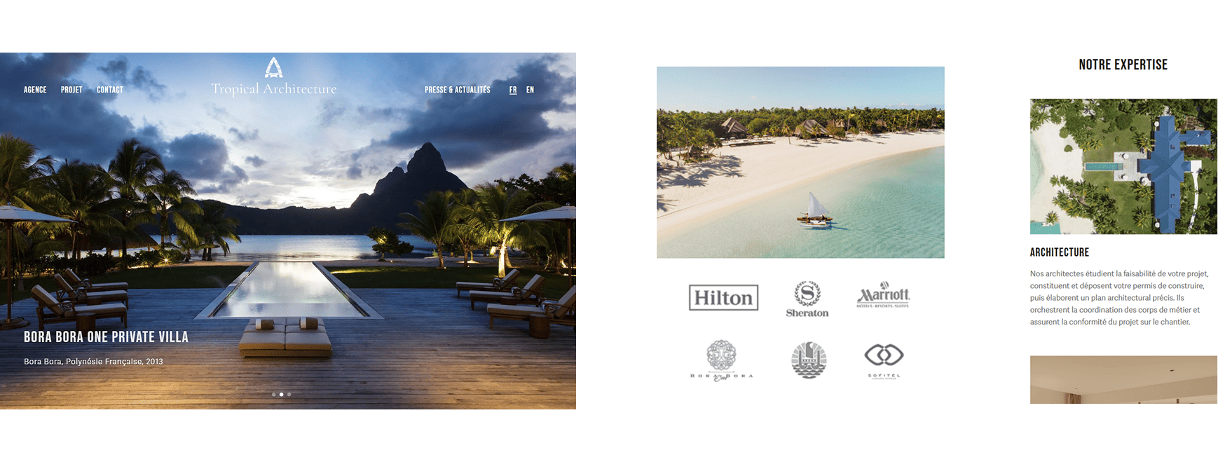 Page d'accueil conçue pour optimiser l'expérience utilisateur